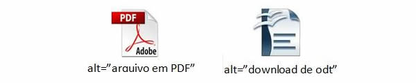 arquivo em pdf / download de odt